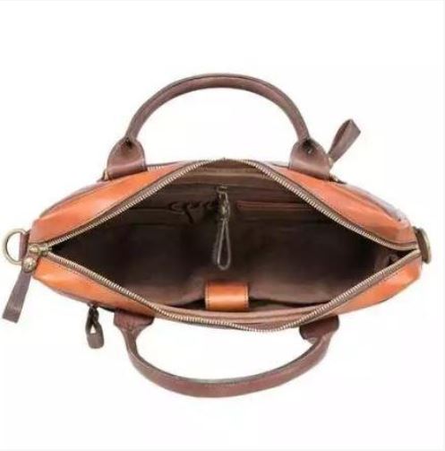 Genuine Leather Cross-Body Laptop Bag Yonas - Handmade & fair from